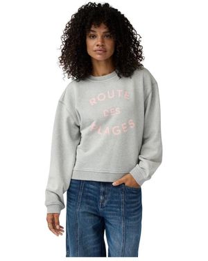 Alchemist Hoodies & Sweatvesten ,Grijs ,Katoen Sweater Isla