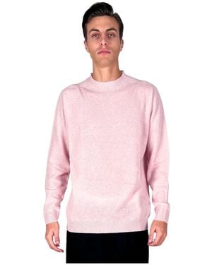 Grifoni Wool Crewneck Sweater - Pink