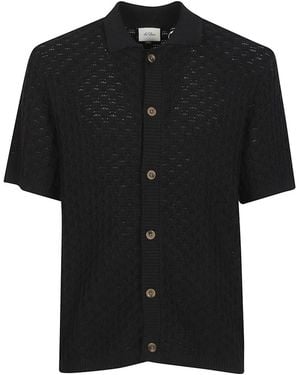 Les Deux Short Sleeve Shirts - Black