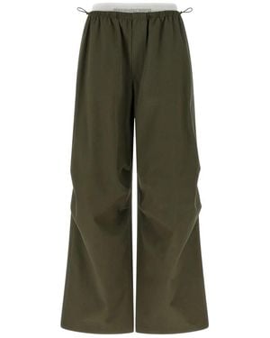 Alexander Wang Wide Trousers - Green