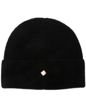 CASABLANCA Wool Rib Beanie - Schwarz
