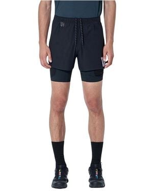 Satisfy Fitness ,Zwart ,Shorts - Blauw