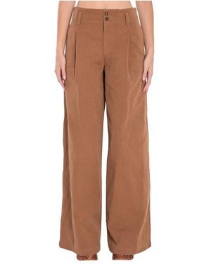 Chloé Wide Trousers - Brown