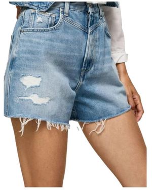 Pepe Jeans Denim Shorts - Azul