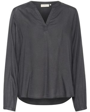 Kaffe Stilvolle schwarze blusen-top - Grau