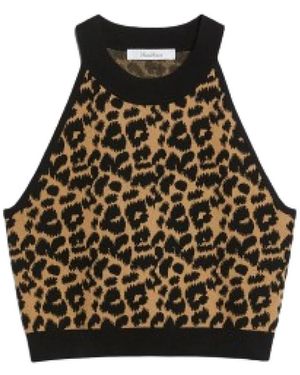 Max Mara Sleeveless Tops - Black