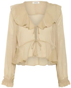 Soaked In Luxury Blouses - Natural