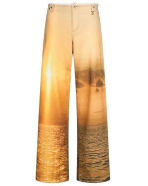 Roberto Cavalli Straight Fit Jeans - Yellow
