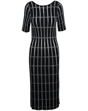 Antonino Valenti Langes Strickkleid - Schwarz