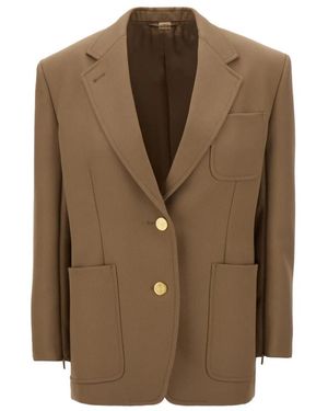 Gucci Stijlvolle Jassen En Vesten Collectie - Bruin