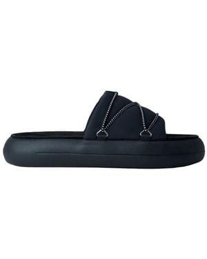 Moon Boot Sliders - Blue