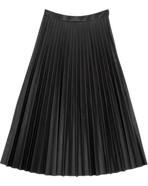 MM6 by Maison Martin Margiela Pleated Midi Skirt - Black