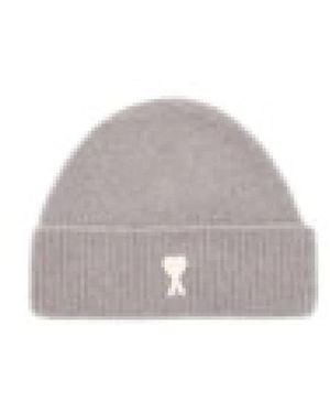 Ami Paris Ami De Coeur Beanie - Grau