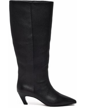 Ash Heeled Boots - Noir