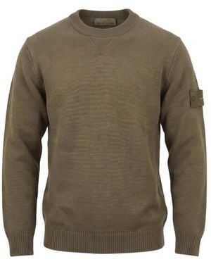 Stone Island Round-Neck Knitwear - Verde