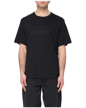 Helmut Lang Embroidered Logo Tee - Zwart