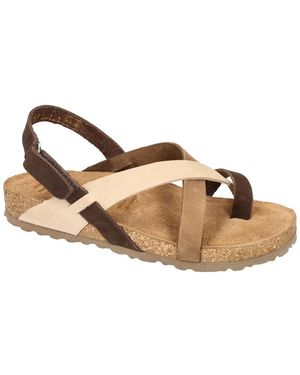 Yokono Schoenen ,Bruin ,Leer Jerba-718 Sandaal