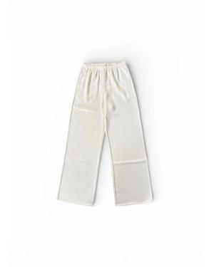 Calvin Klein Straight Trousers - White