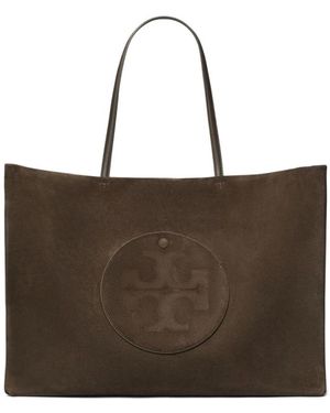 Tory Burch Tassen ,Bruin ,Leer Ella Suede Tote