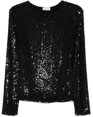 P.A.R.O.S.H. Zwarte Top Met Gcollo Detail