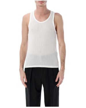 Tom Ford Sleeveless Tops - White