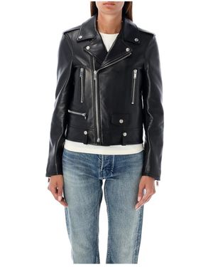 Saint Laurent Leather Jackets - Black