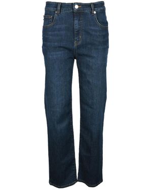 Love Moschino Straight Jeans - Blu