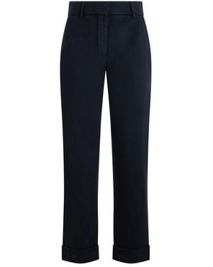 Moorer Straight Trousers - Blue