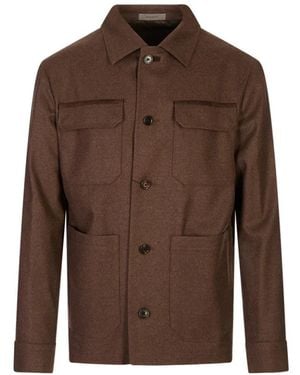 Corneliani Militaire Shirt-Jack - Bruin