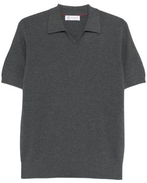 Brunello Cucinelli Polo Shirts - Grey