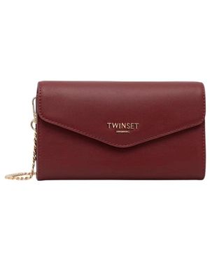 Twinset Tassen ,Rood ,Envelope Flap Crossbody Tas