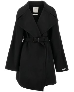 Sportmax Belted Coats - Black