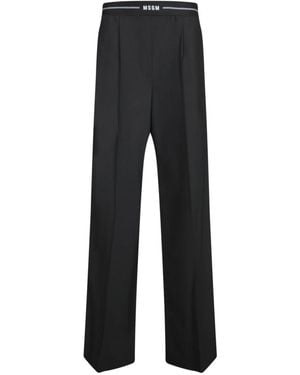 MSGM Wide Trousers - Negro
