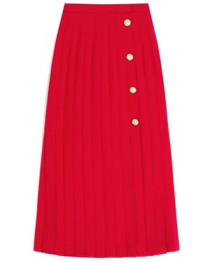Valentino Garavani Midi Skirts - Rosso