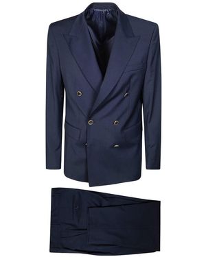 MARSĒM Double Breasted Suits - Blue