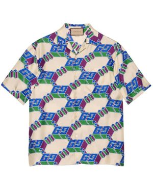Gucci Zijden Blouse - Blauw
