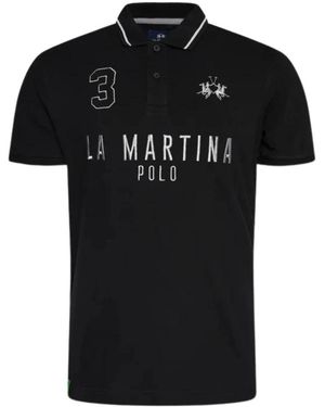 La Martina Polo Shirts - Black