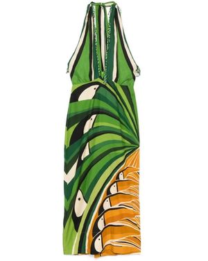 FARM Rio Toucan Tree Maxi-Jurk - Groen