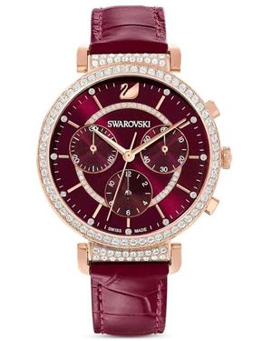 Swarovski Accessoires ,Roze ,Leer Passage Chrono - Rood