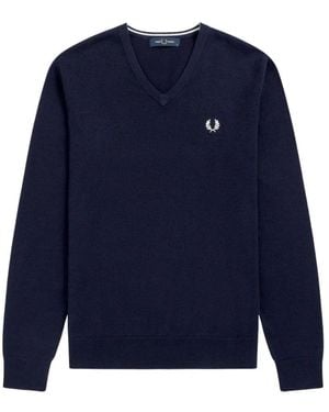 Fred Perry Authentic clic cic-neck jumper navy - Blu