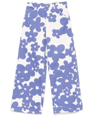 Marni Wide Trousers - Blu