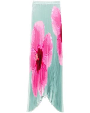L'idée Groene Hibiscus Bloem Jurk - Roze