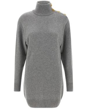 Balmain Knitted Dresses - Grey
