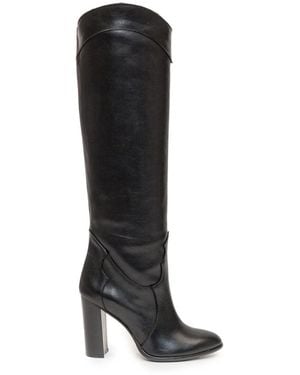 Anna F. Heeled Boots - Black