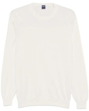Fedeli Round-Neck Knitwear - White