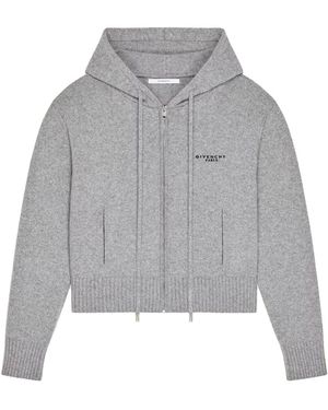 Givenchy Hoodie Met Rits - Grijs