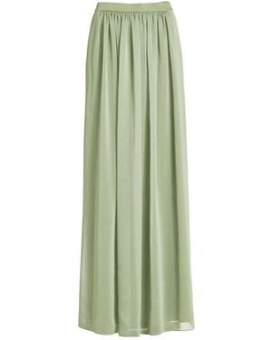 Swing Maxi Rok Met Rits Aan De Achterkant - Groen