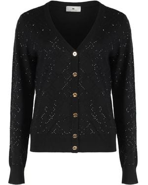 Elisabetta Franchi Cardigans - Nero