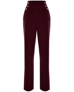 Kocca Straight Trousers - Rouge