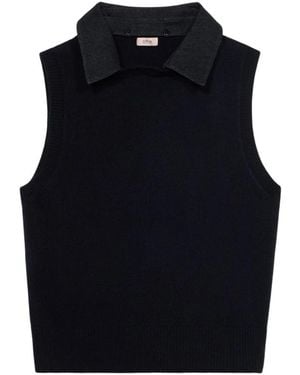 Oltre Round-Neck Knitwear - Negro
